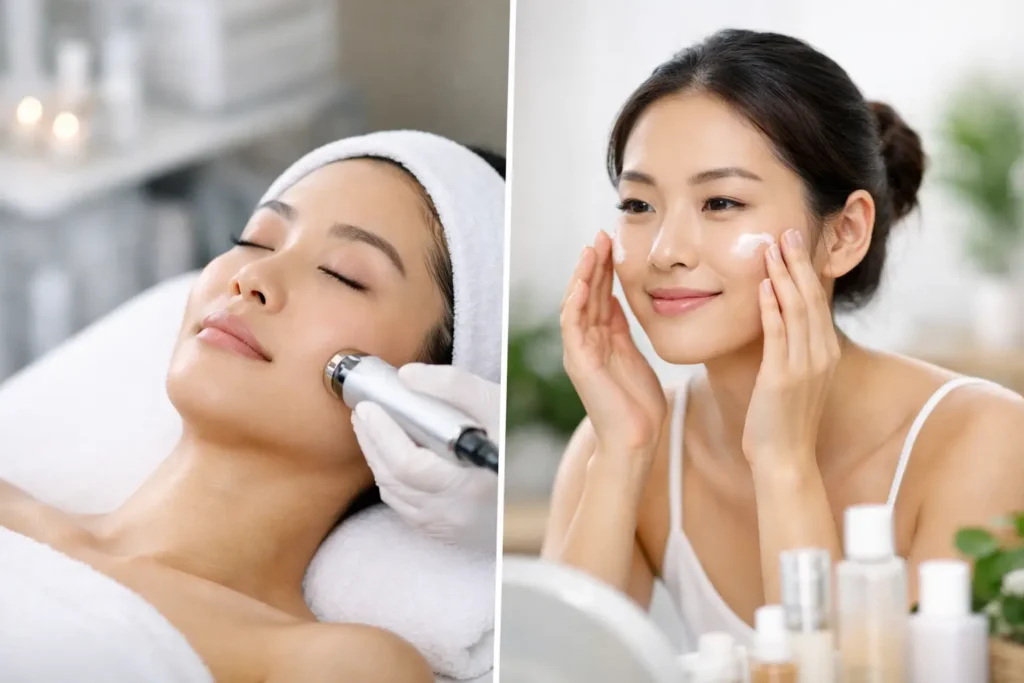 Professional Facial vs Homecare: What Works Best?